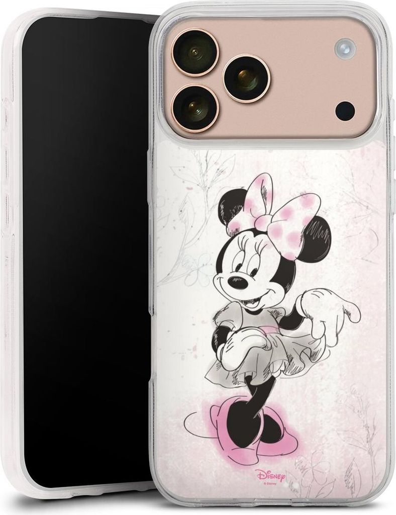 DeinDesign Handyhülle für Apple iPhone 17 Pro Max Silikon Hülle Case Smartphone Schutzhülle Disney Minnie Mouse Vintage