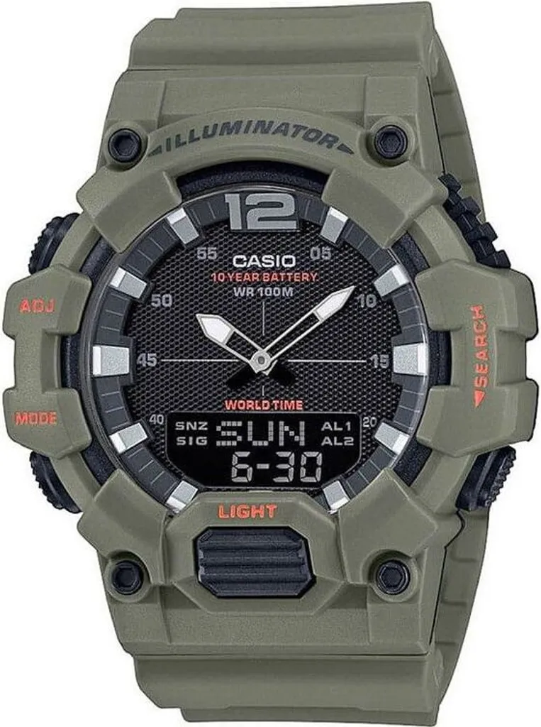 Montre Casio HDC-700-3A2VDF Homme - Affichage Mixte Vert Militaire