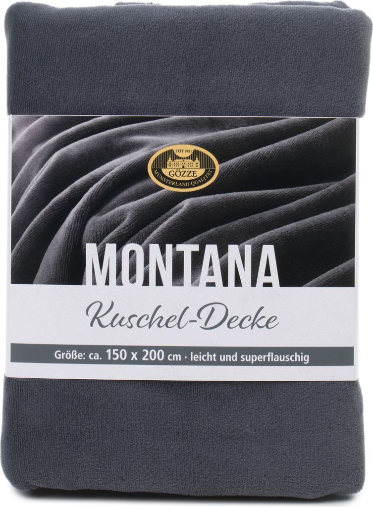 GÖZZE Wohndecke Montana 200x150cm Kuscheldecke 100% Produktbild 