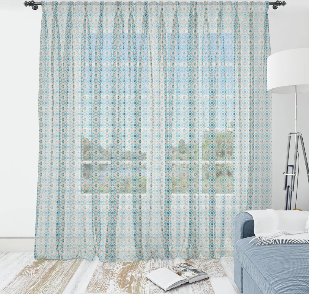 Arazzo Parete Lavabile ABAKUHAUS 210x274 | Motivo Fiori Marocchini