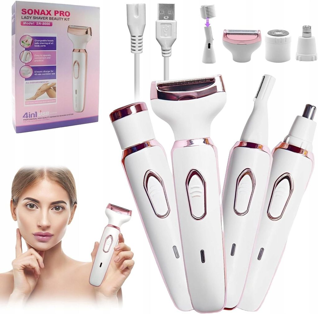Elektrischer Rasierer für Frauen, 4-In-1 Elektrischer Produktbild 