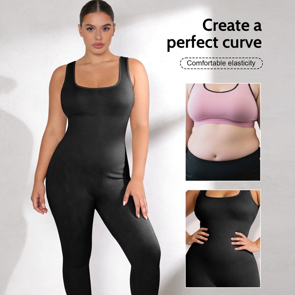 Body Shaper Damen Bauchweg Shapewear Stark Formend Full Miederbody Shaping Bodysuit-Schwarz-XXL