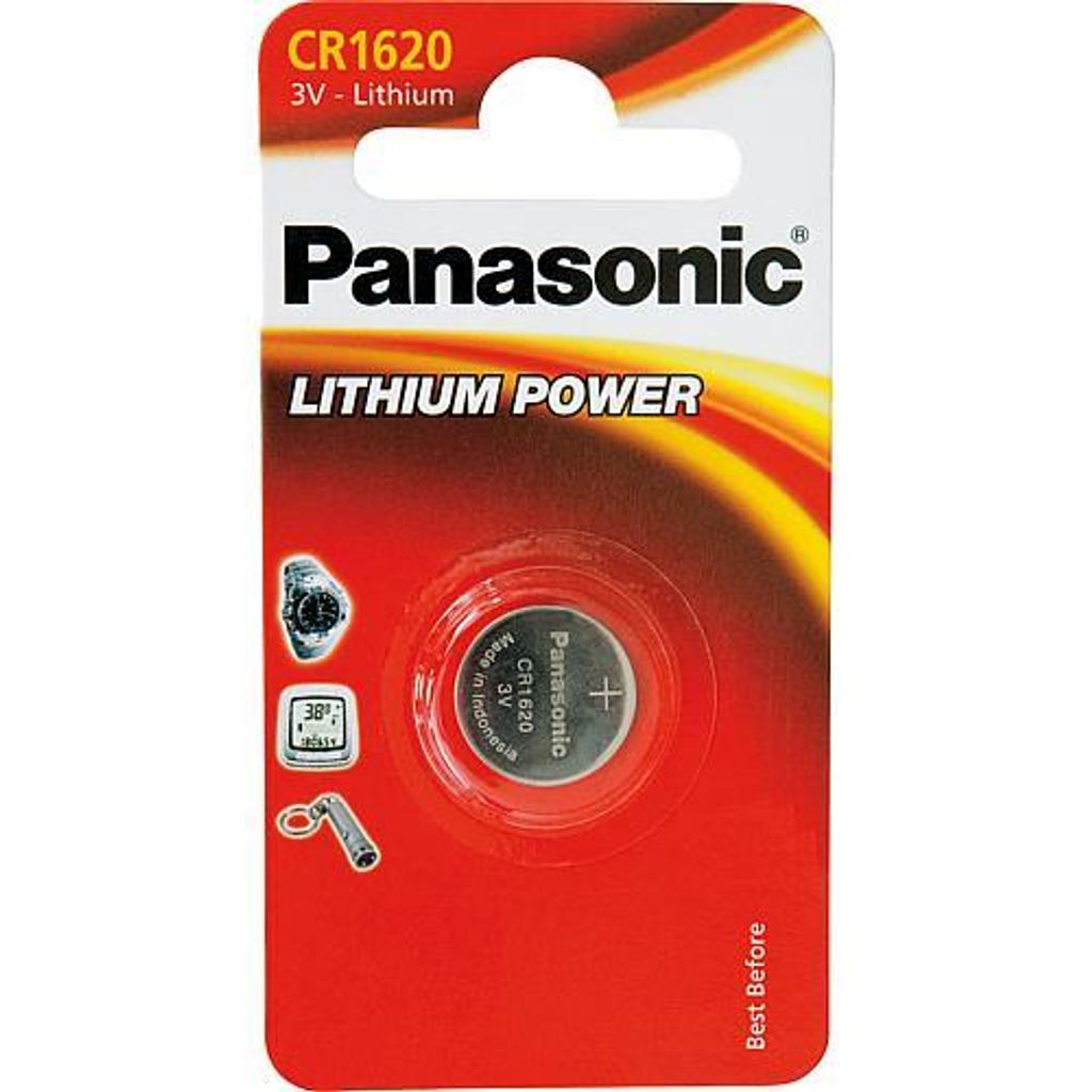Panasonic CR1620, Einwegbatterie, Lithium, 3 V, 75 mAh, 16 Produktbild 