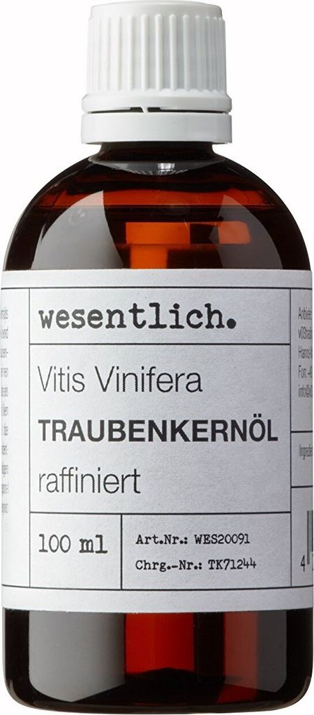 Traubenkernöl (100ml) - 100% reines Öl ohne Zusätze oder Konservierungsstoffe von wesentlich.