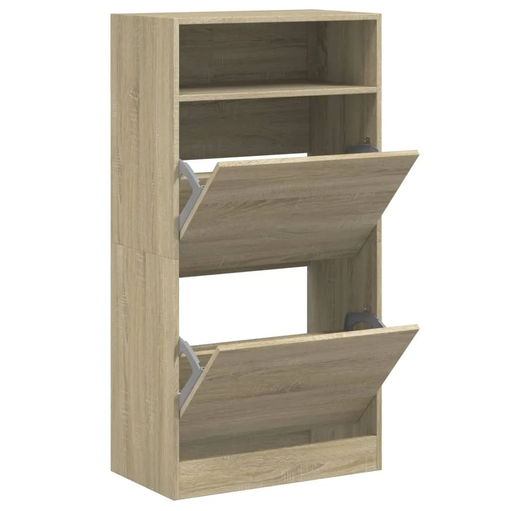 Scarpiera Legno Naturale Rovere Sonoma 60x116 cm | Arredo Eco-Style