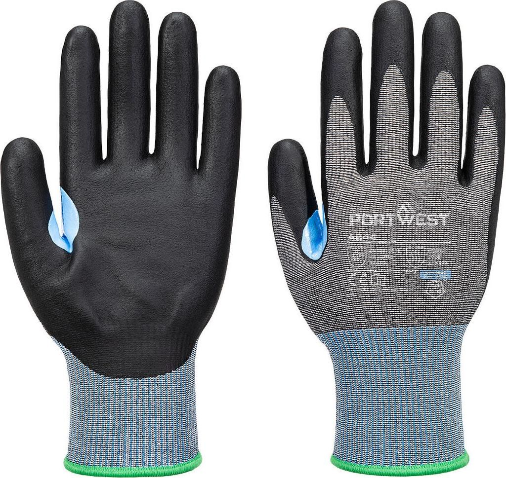 Gant Anti-Cut Cs D15 Nitril - Größe S - Grau/Schwarz - Portwest