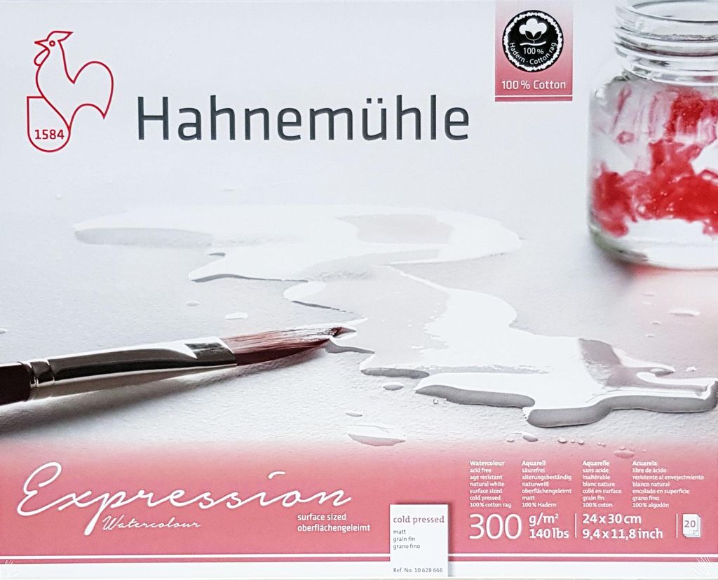 Hahnemühle Expression Aquarellpapier - 24x30 cm Produktbild 