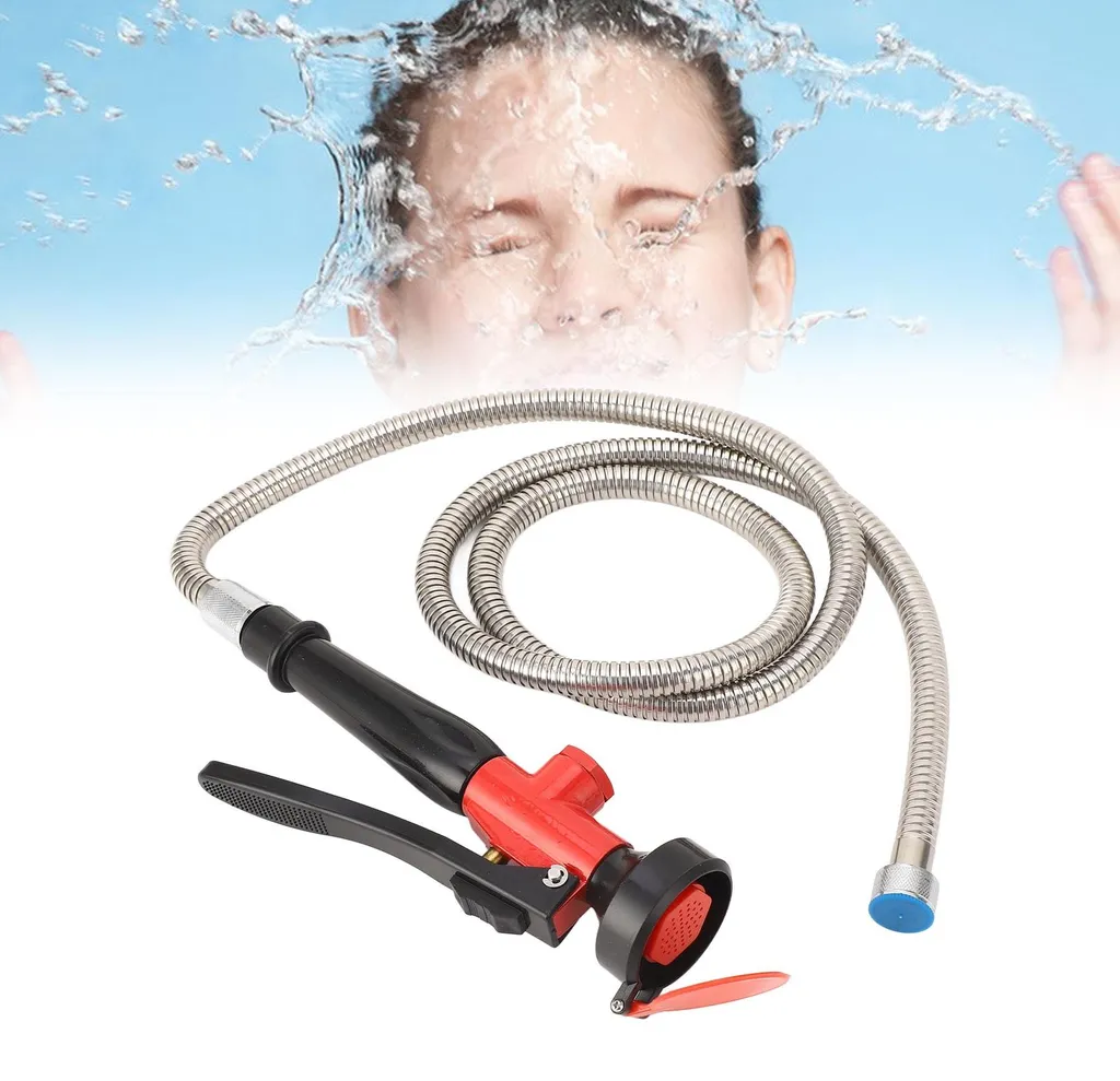 Douche oculaire d'urgence murale DN15, solution rinçage anti-acide - 12