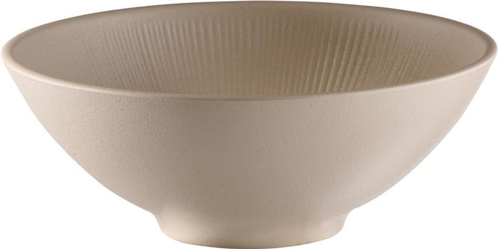 APS 85413 Schale NERO, Melamin, 1,7 Liter, Ø 24 cm, Höhe 9 cm, sand
