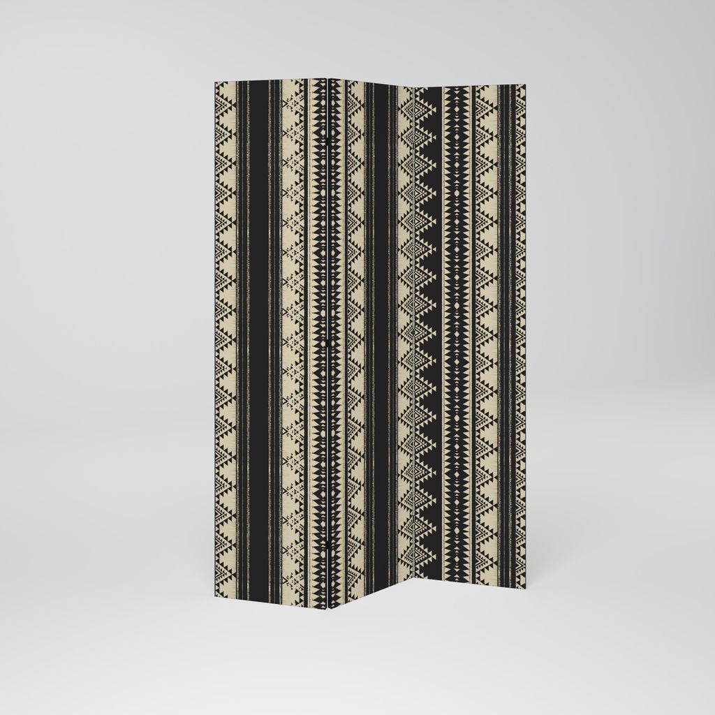 SpaceRebels Paravent Raumteiler - 3-teilig Raumtrenner, Druck 2-Seite - Raumtrenner - Trennwand Wohnung - Room Divider - Spanische Wand Deko Modern...