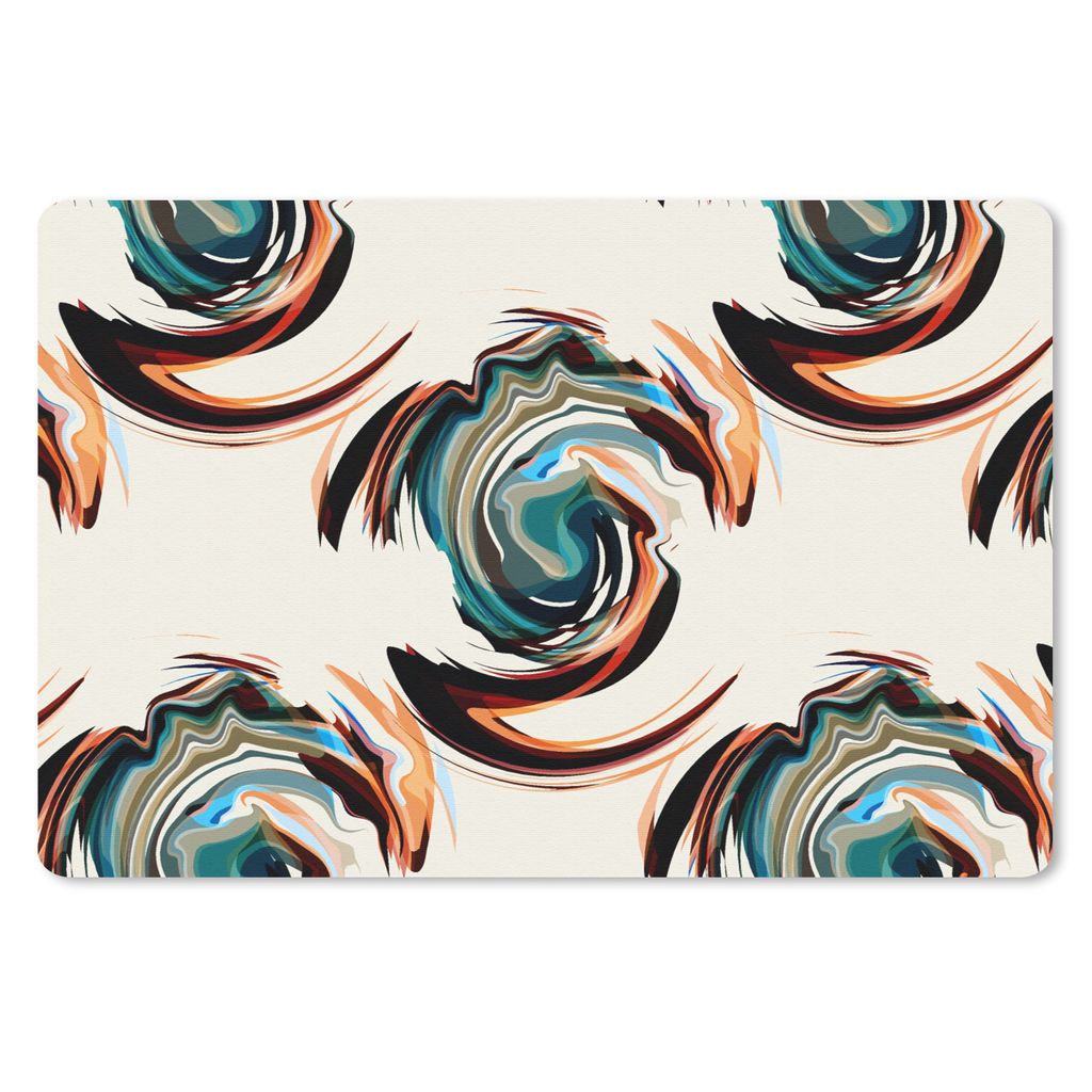 MuchoWow Mauspad Mousepad Muster - Abstrakt - Farbe 27x18 cm - Mousepads - Maus Mat - Pad - Mausunterlage - Büroartikel - Desk Matten