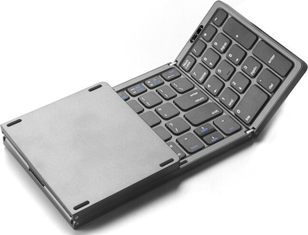 INF Faltbare Bluetooth-Tastatur Grau