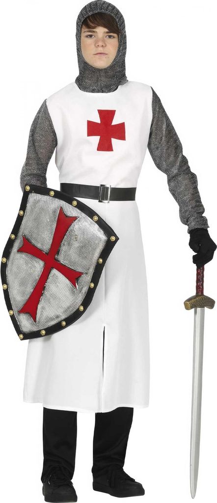 Fiestas Guirca - Kostým rytiera "Templára" pre chlapcov Obrázok produktu 