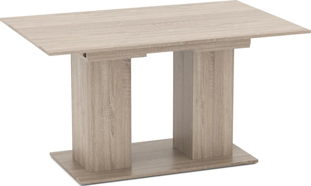 Table Vicco Dix Sonoma 140x90cm avec finition mélaminée anti-rayures