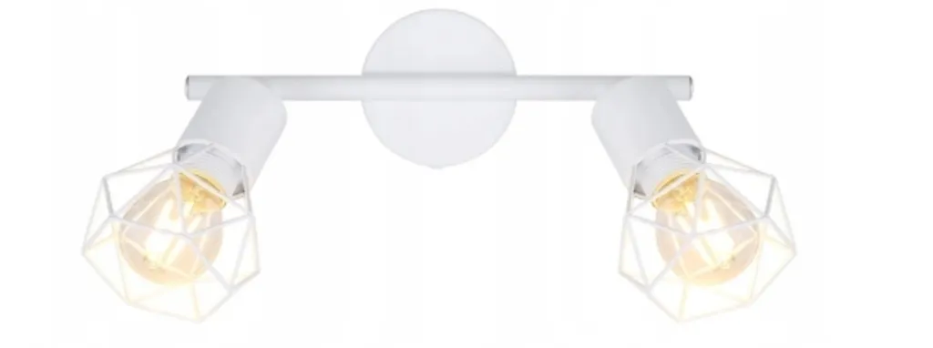 Lampada Soffitto Bianca GLOBO 54802W-2: Design Industriale Moderno