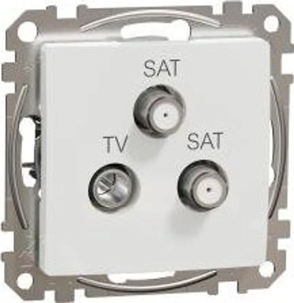 Prise antenne pour double satellite et TV Sedna Design Schneider Electric
