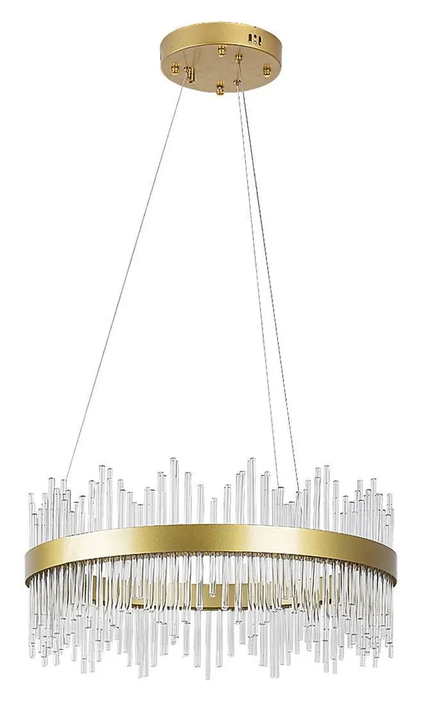 Sublimez votre intérieur sombre avec la suspension dorée Rabalux 72227