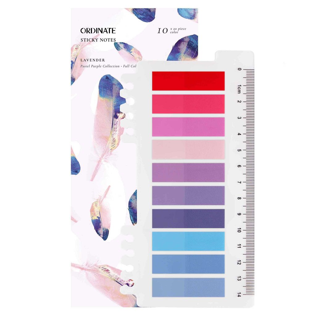Ordinate-Lavender 200 Stück Haftnotizen Tabs, Gray Stile Produktbild 