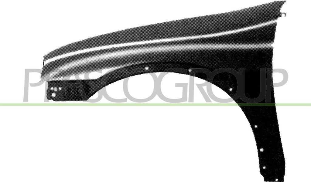 PRASCO OP0283004 Kotflügel Vorne Links für OPEL Corsa B Schrägheck (S93)