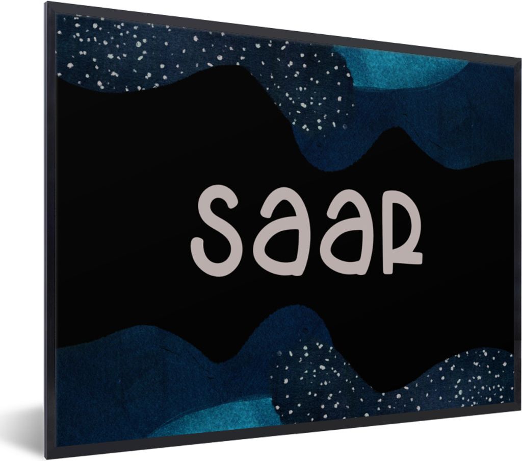MuchoWow Gerahmtes Poster Saar - Pastell - Mädchen 40x30 cm - Poster mit Schwarzem Bilderrahmen Wandposter Rahmen Foto Bilder - Kunstposter - Wa...