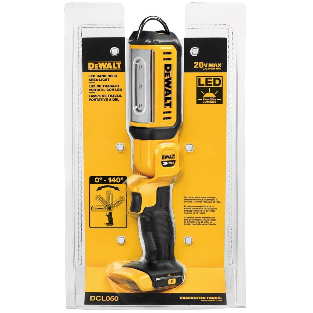 Pracovní světlo DeWALT DCL050 LED černá, žlutá Obrázok produktu 2