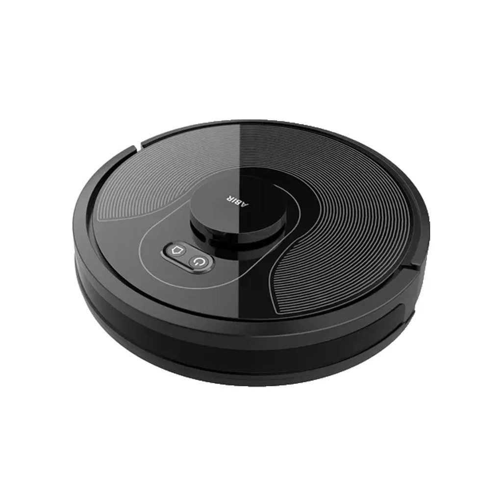 Aspirateur robot laser noir avec cartographie intelligente multi-zones