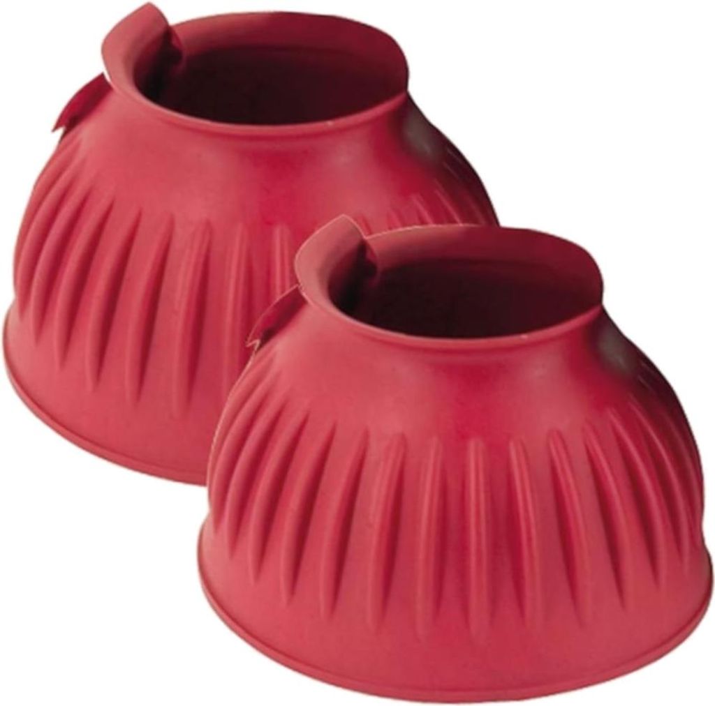 CATAGO Hufglocken GUMMI, 2 Stück - rot - XL