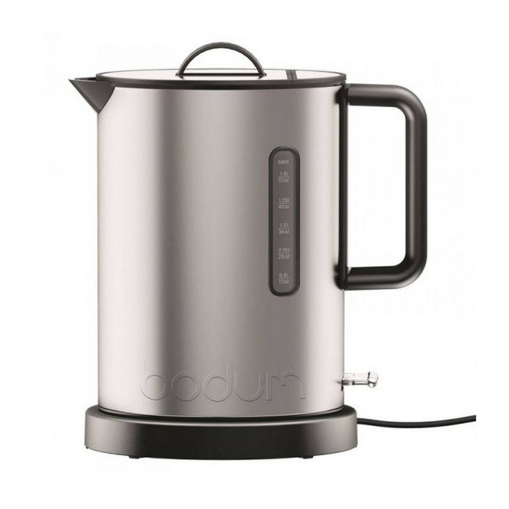 Bodum 5500-57CH-2, 1,5 l, Chrom, Edelstahl, Kunststoff, Wasserstandsanzeige, Überhitzungsschutz, Drahtlos