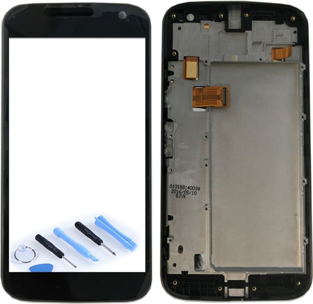 Display Full LCD Komplett mit Rahmen für Motorola Moto G4 2016 XT1622 Schwarz