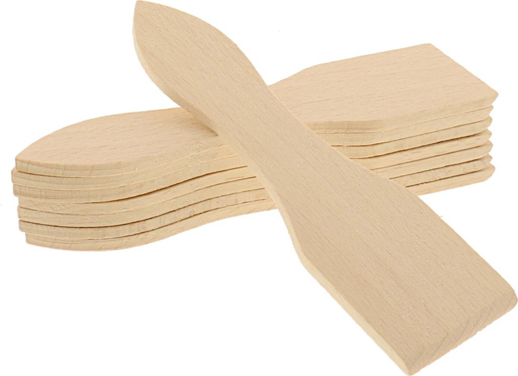 Raclette Schaber, 8 im Satz aus Holz 13 cm Produktbild 3