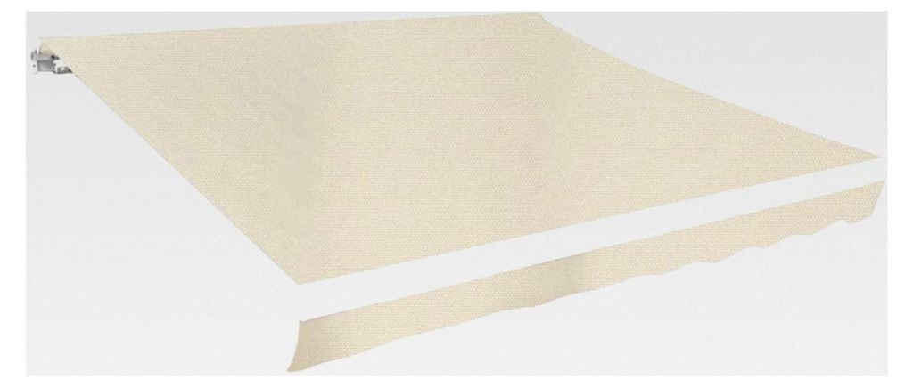 Markisenbespannung Canvas Creme 350x250 cm, Markise für Balkon und Terrassenüberdachung