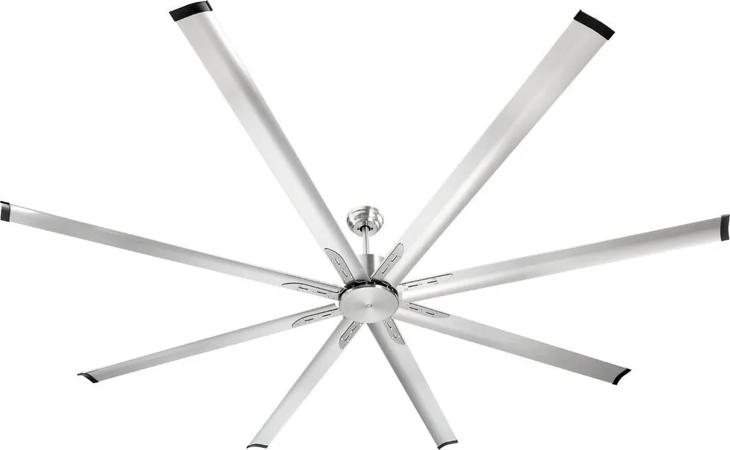 Ventilateur de plafond 244 cm silencieux pour hauts plafonds