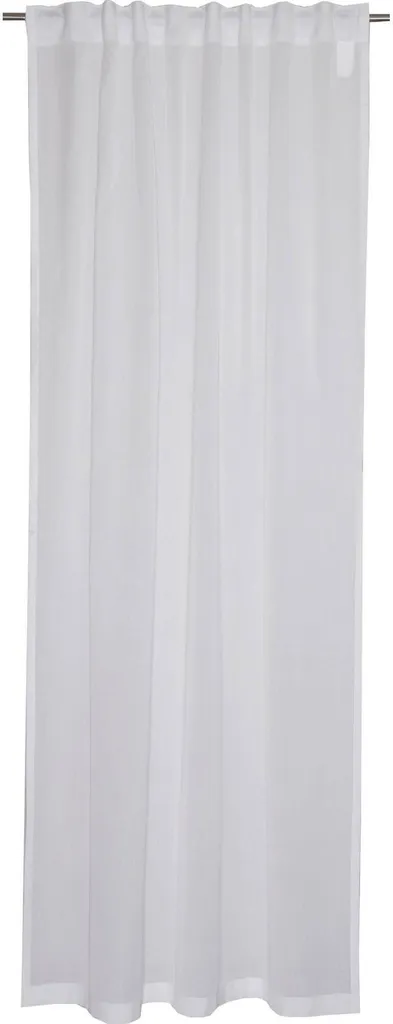 Rideau semi-transparent blanc LINEN Esprit textile effet naturel
