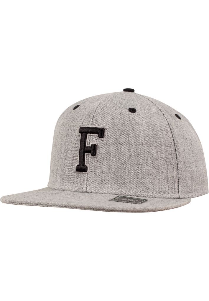 MSTRDS Cap F Letter Snapback Heather Grey-htgrey/L
