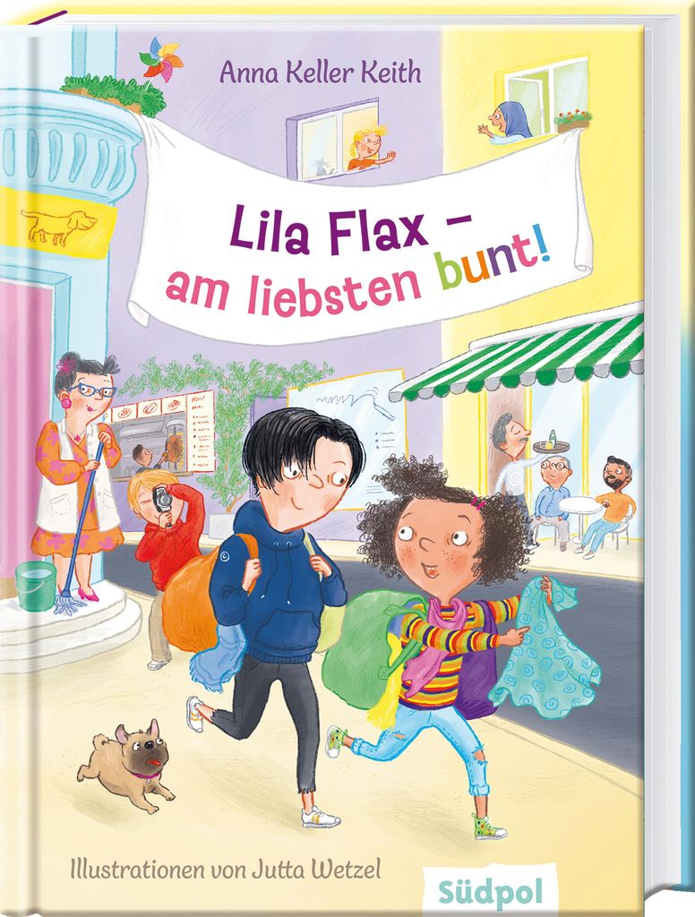 Lila Flax Kinderbuch: Geschichten aus einem multikulturellen Viertel mit ausdrucksstarken Illustrationen von Jutta Wetzel