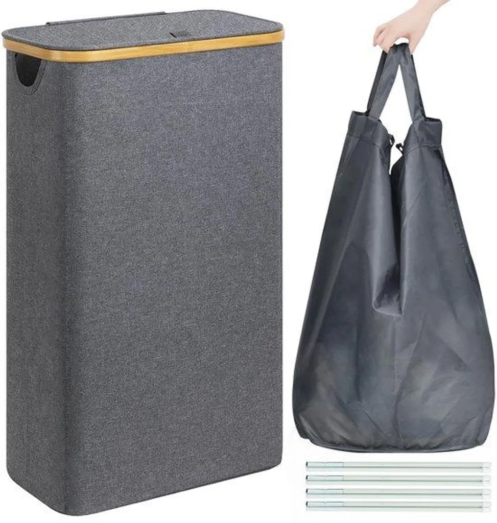 Machine à laver pliable 65L idéale petit appartement et camping - Gris