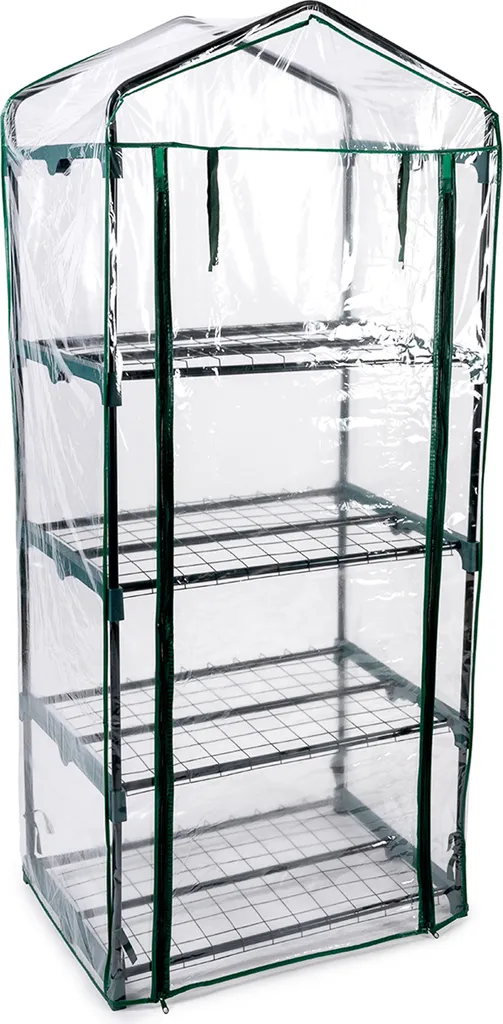 Serre de jardin verticale en plastique pour tomates et plantes fragiles
