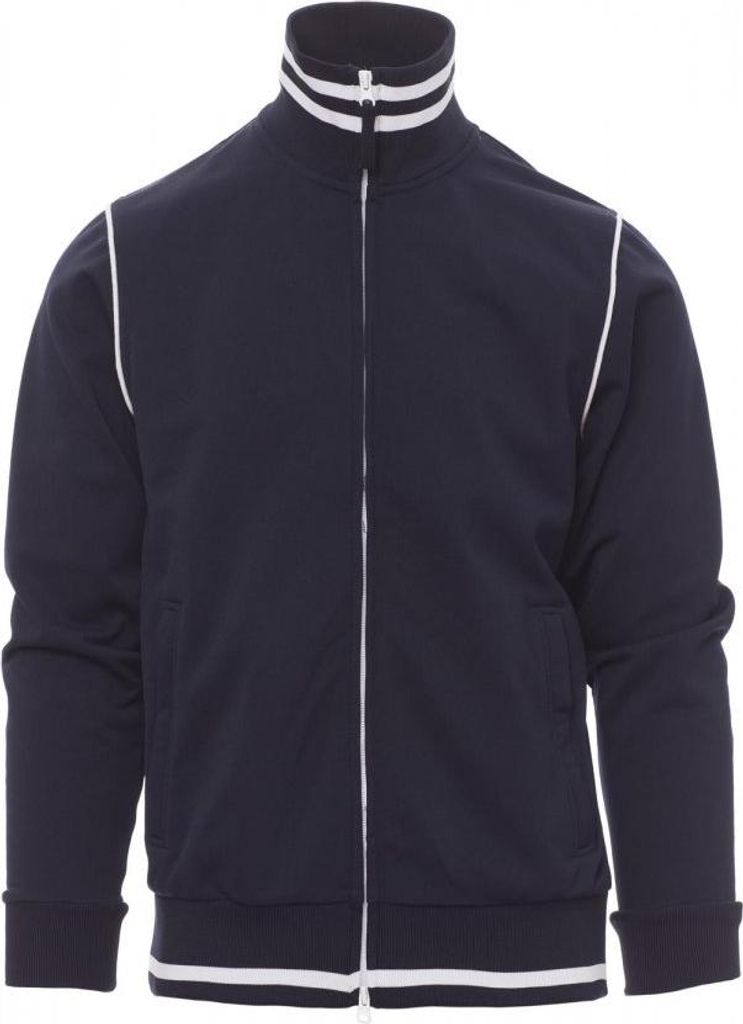 Herren Sweatjacke "DERBY" - Payper Marineblau/Weiss XL