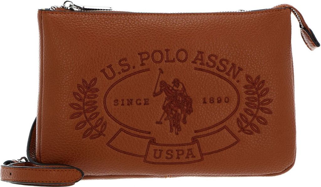 U.S. POLO ASSN. Umhängetasche Hailey Flat Crossbody Bag Tan braun