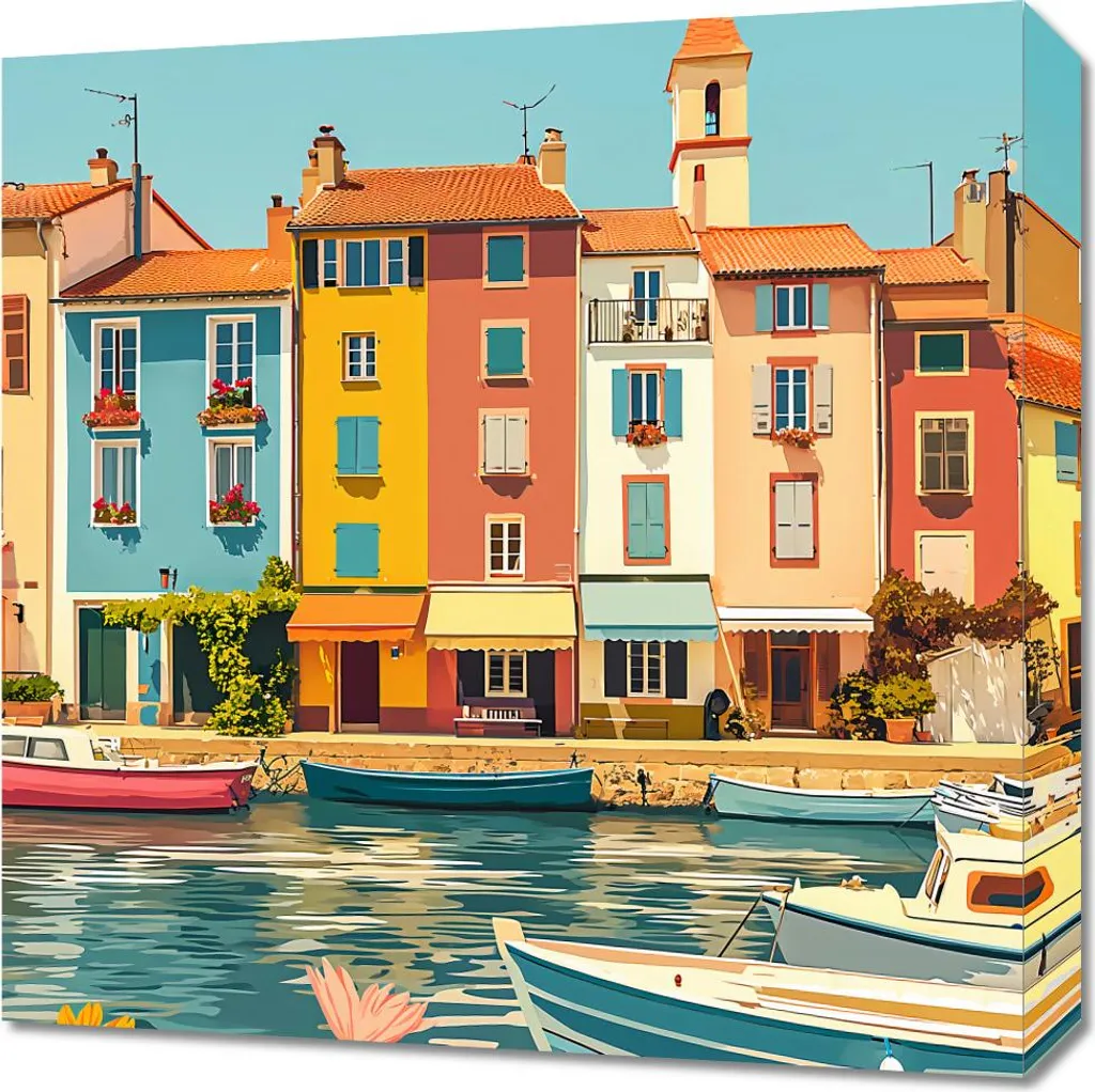 Quadro 50x50 cm Multicolore Lungomare