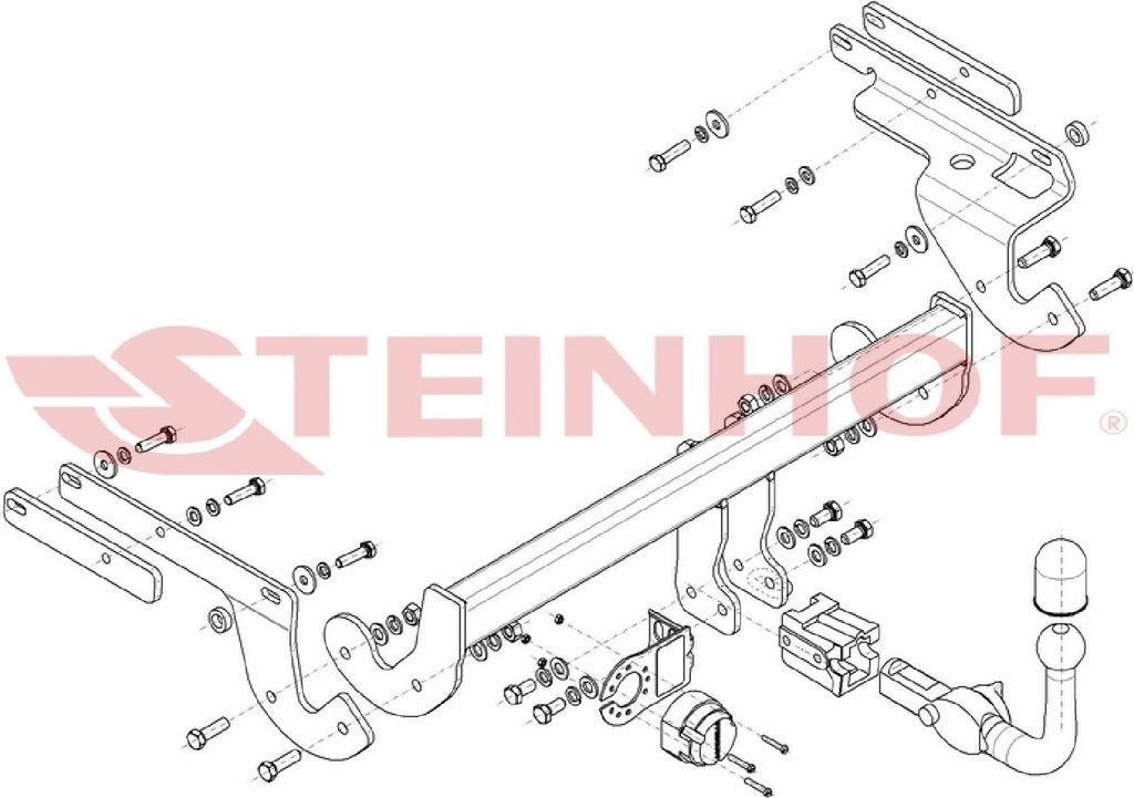 Z548199 Anhängerkupplung passend für TOYOTA Yaris 2017-2020 abnehmbar