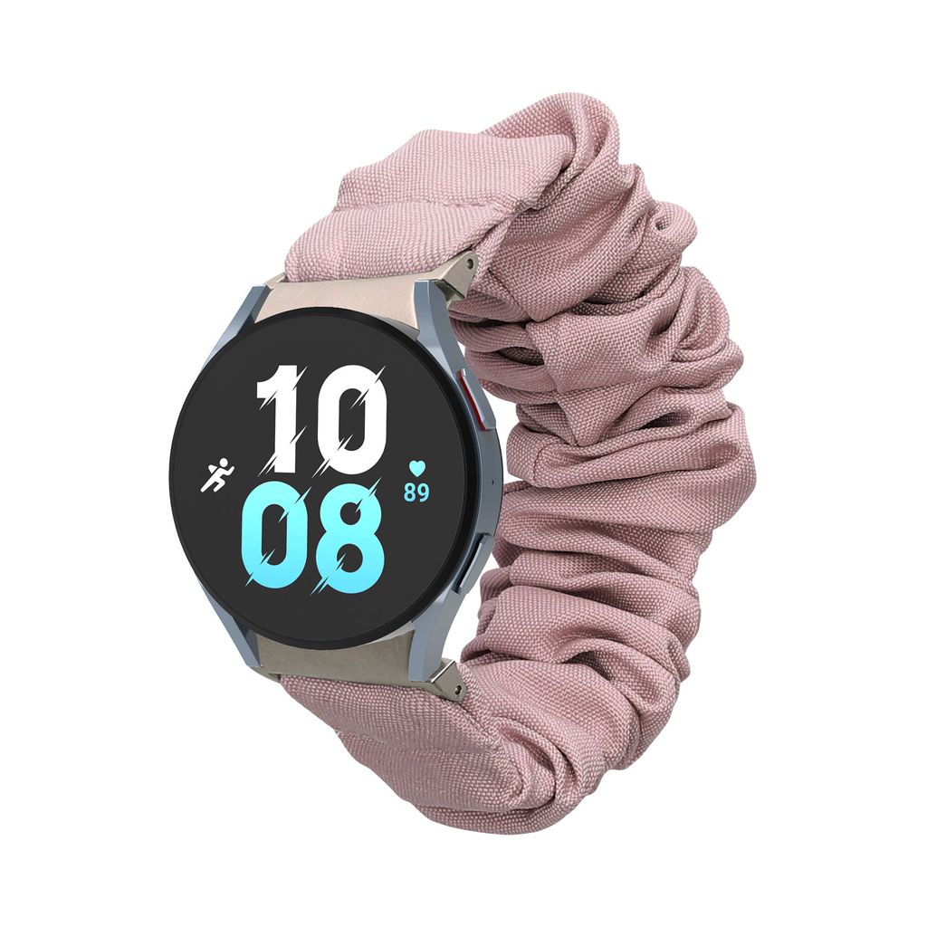kwmobile Ersatz Armband kompatibel mit Samsung Galaxy Watch 4 / 5 / 6 Galaxy Watch 7 / FE - Smartwatch Scrunchie Haargummi Design Lavendel - Innenm...