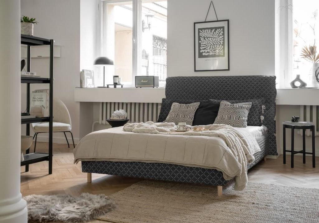MIUFORM Sleepy Luna - Polsterbett - 180x200cm - Grau - Bett Schlafbett