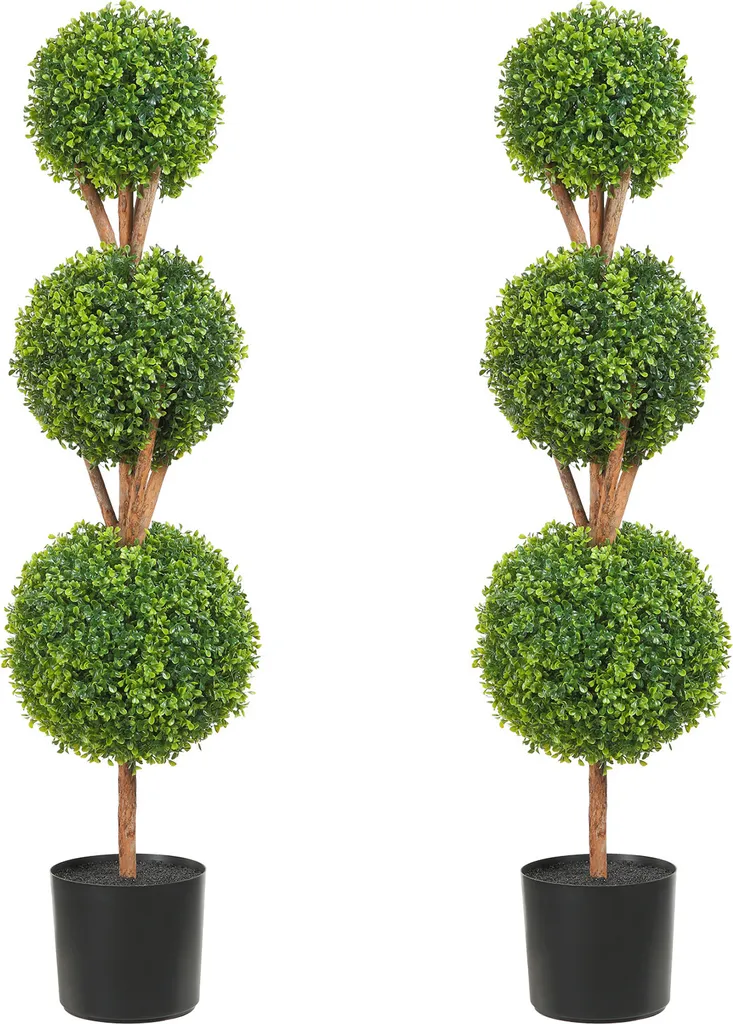 Décoration de Jardin et Terrasse : Boule de Buis Artificielle LED 122cm