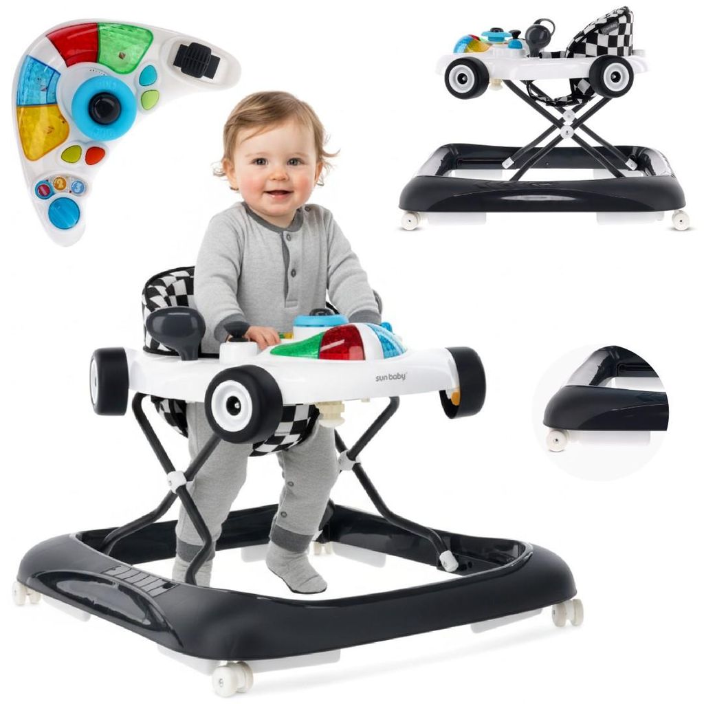 Sun Baby girello bianco da corsa | girello da 6 mesi | Immagine del prodotto 