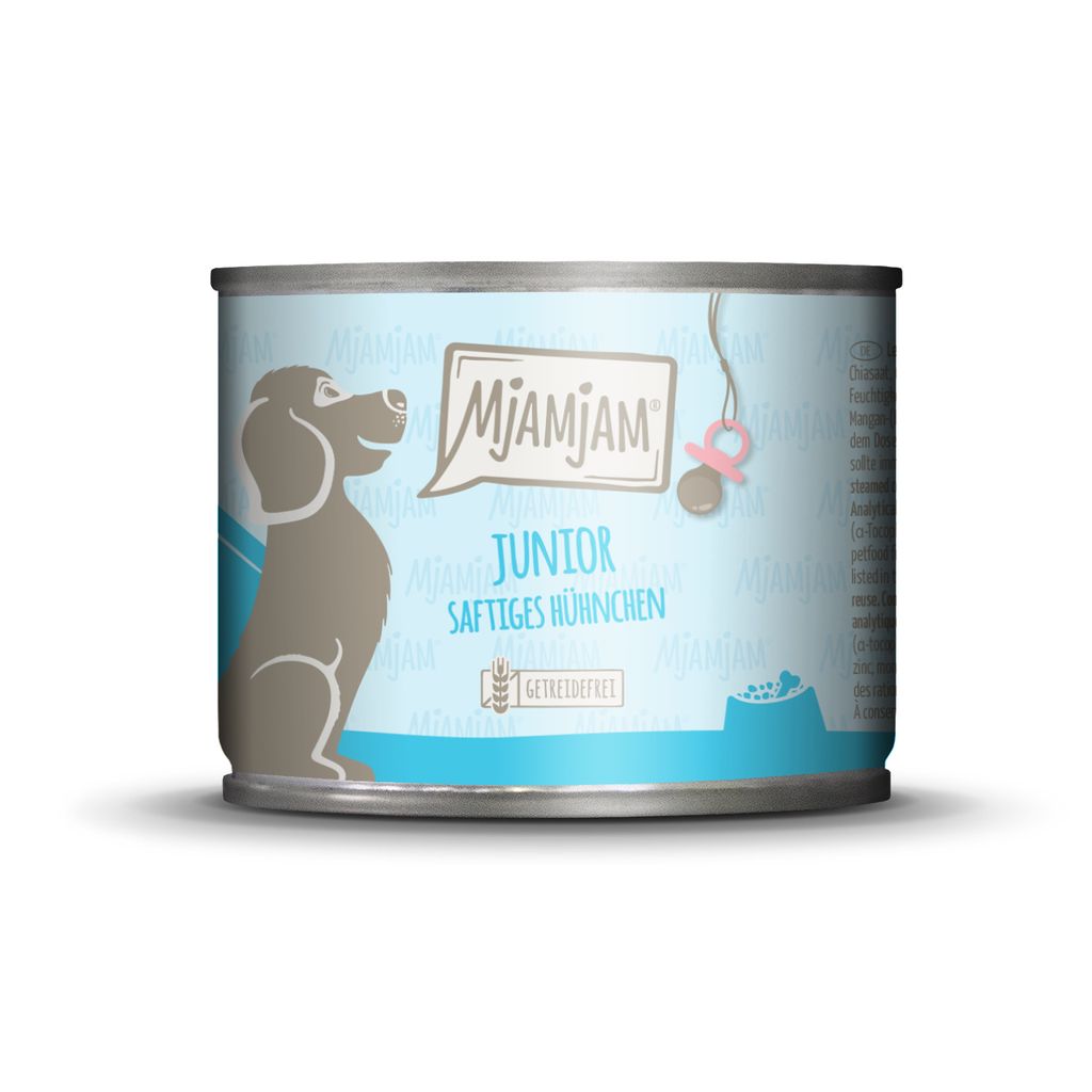MjAMjAM Dog - Leckere Mahlzeiten Junior Dose 6x200g | Huhn Produktbild 