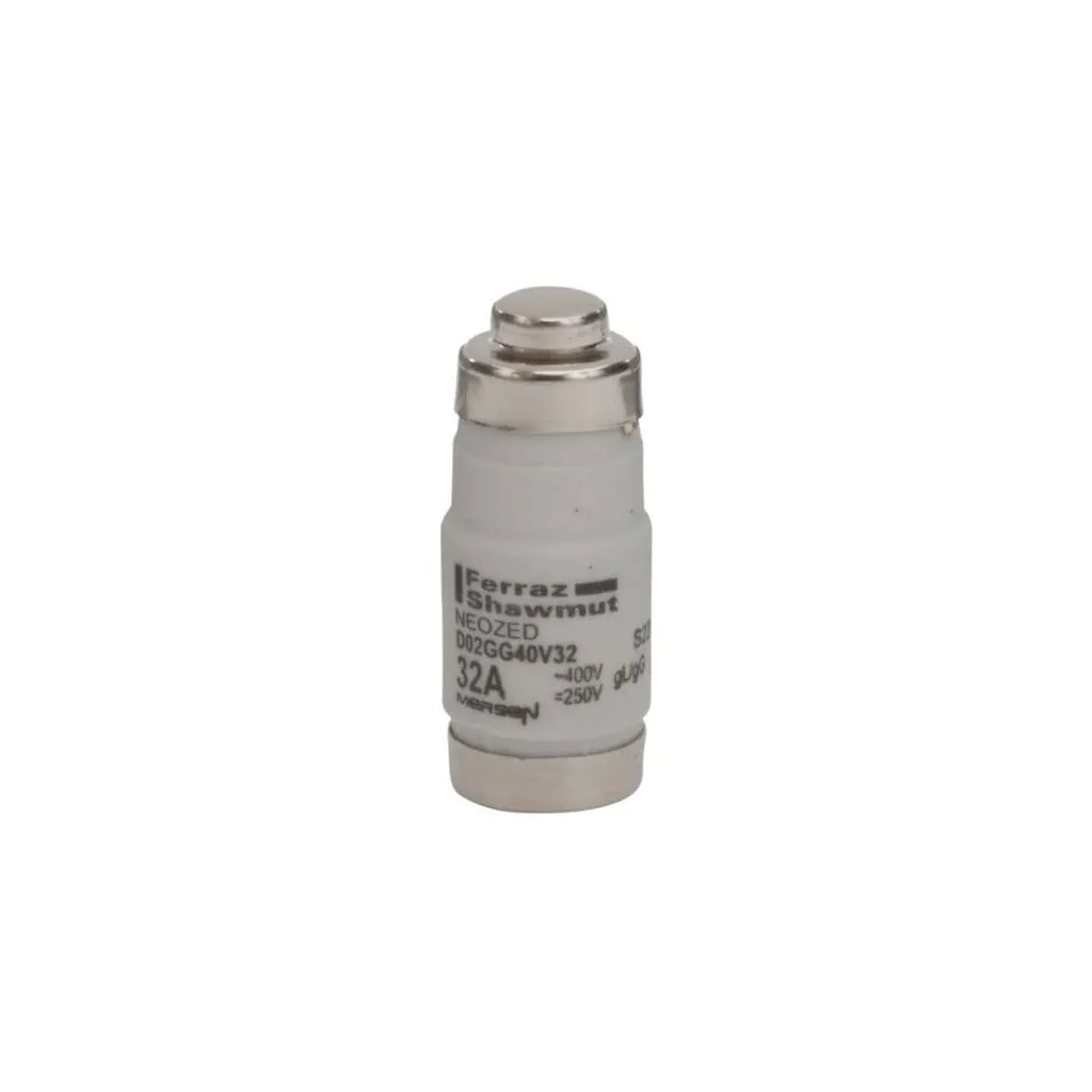 Cartouche fusible NEOZED D02 32A gG pour tableau électrique triphasé