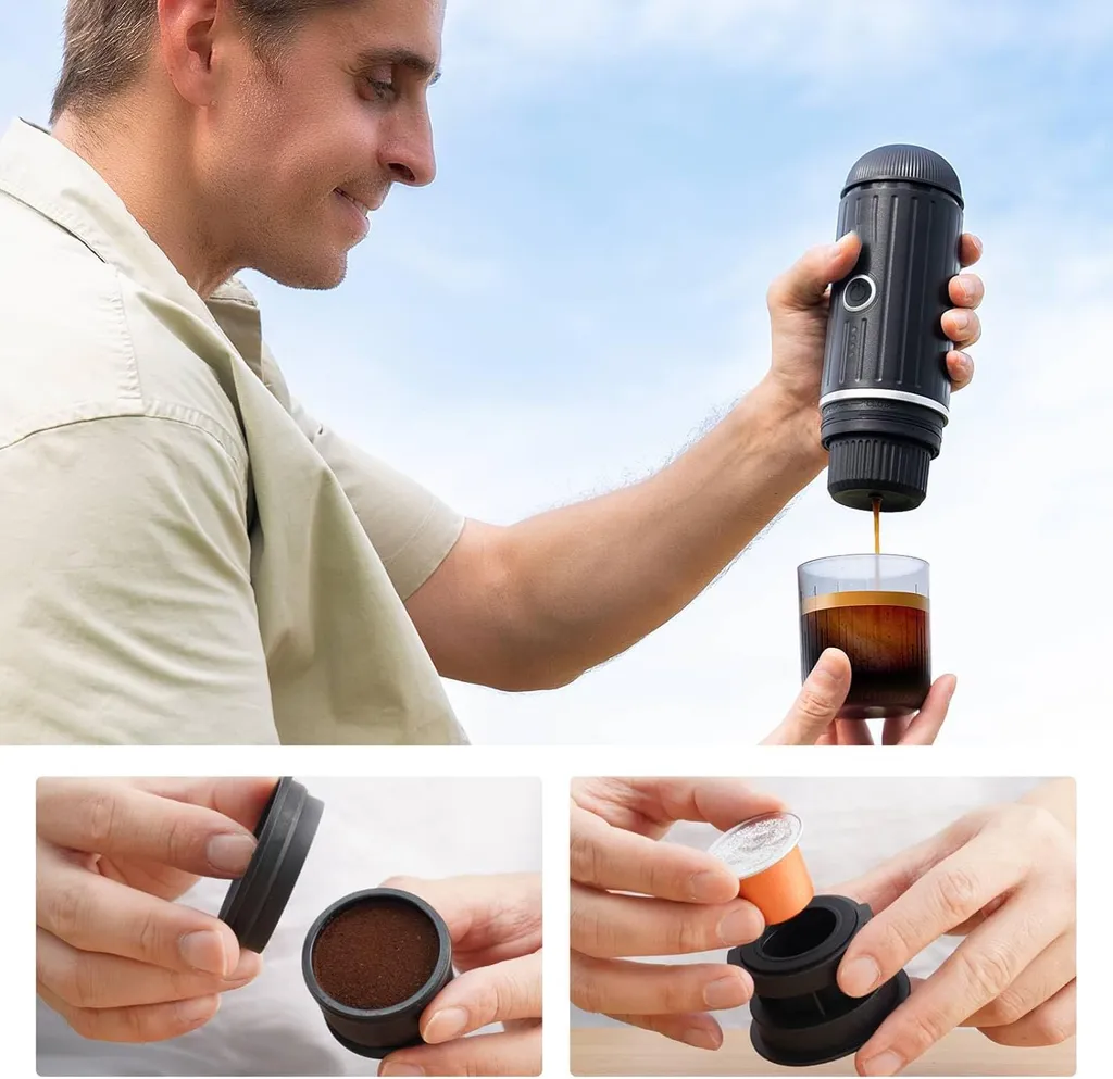 Machine expresso de voyage rechargeable ZELURXX compatible Nespresso - 6