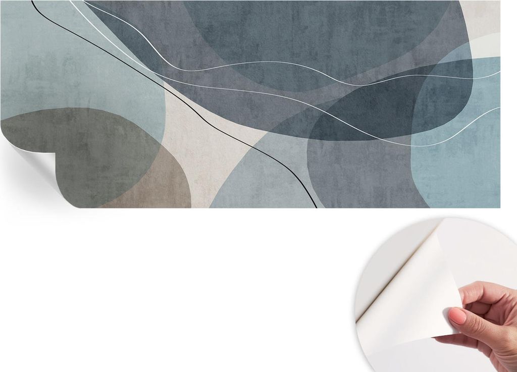 Selbstklebende Wandtapete - Dekorative Tapete für Wohnzimmer - Klebefolie für Wandbilder - Tapetenfolie für Wanddekoration - 208x146 cm - Modern...