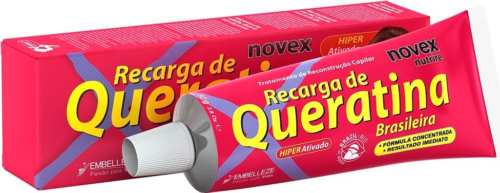 NOVEX Crème capillaire KERATIN RECHARGE - 80 g Image du produit 